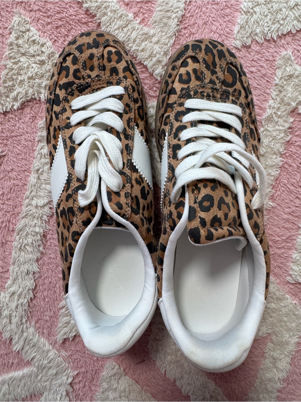 Universal Thread Leopard Print Sneakers with White Accents